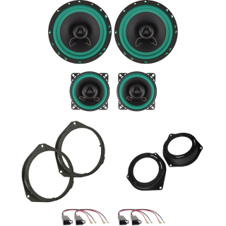 Kit 4 Casse IP-01165 + IP-01100 Ant. + Post. per Fiat 500 dal 2007 al 2016