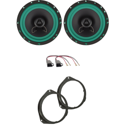 IPNOSIS Kit 2 Casse Posteriori AXTON AE165 Per Fiat 500 Dal 2007 Al 2016, 500C Dal 2009 In Poi Con 2 Supporti Posteriori e 2 Connettori