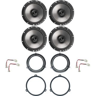 Kit 4 Casse AE165 Ant. + Post. per Fiat Panda dal 2003 al 2012