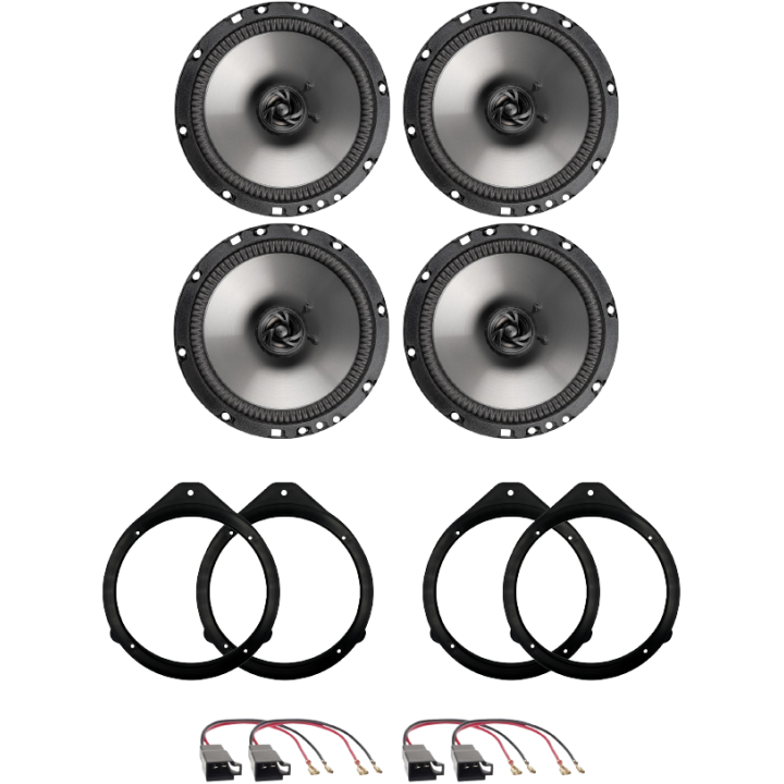 Kit 4 Casse AE165 Ant. + Post. per Audi A3 dal 2004 al 2012, A4 dal 2001 al 2008 e A4 AVANT dal 2000 in poi