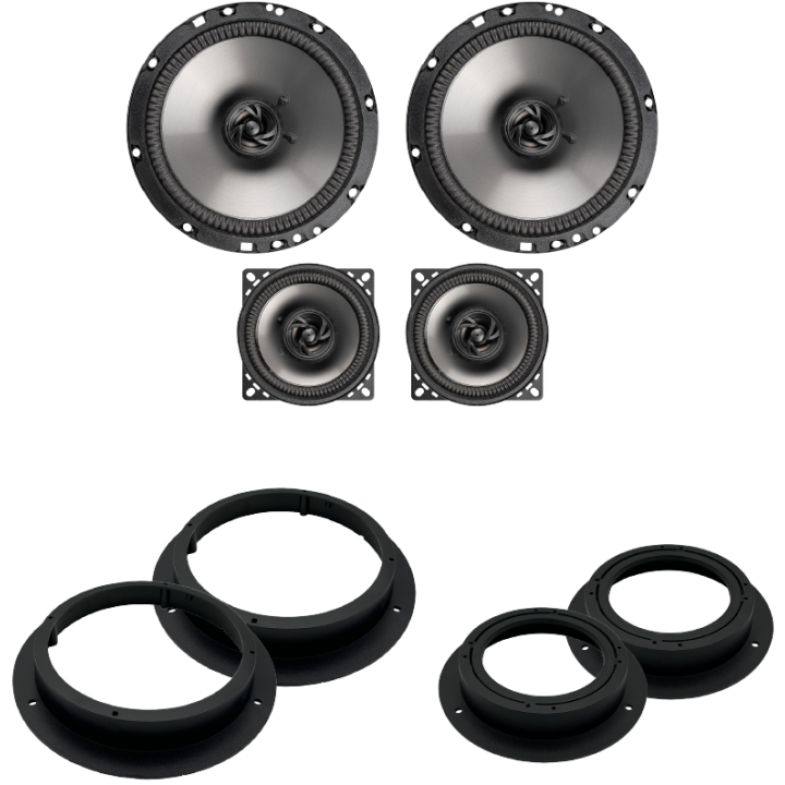 Kit 4 Casse AE165 + AE100 Ant. + Post. per Mercedes cl.A/B dal 2005 al 2012