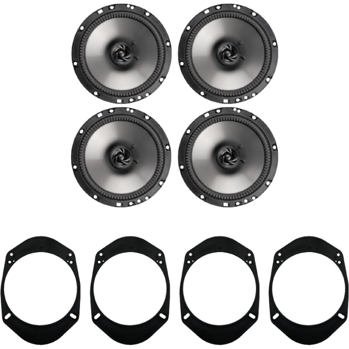 Kit 4 Casse AE165 Ant. + Post. per Ford Fiesta, Focus, Fusion, KA, Puma, Mondeo, Transit