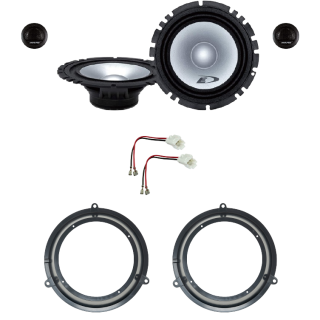 Kit 4 Casse SXE-1750S Ant. per Fiat Panda dal 2003 al 2012