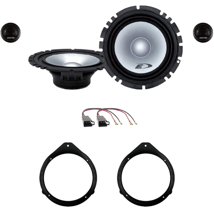 Kit 4 Casse SXE-1750S Ant. per Audi A3 dal 2004 al 2012, A4 dal 2001 al 2008 e A4 AVANT dal 2000 in poi