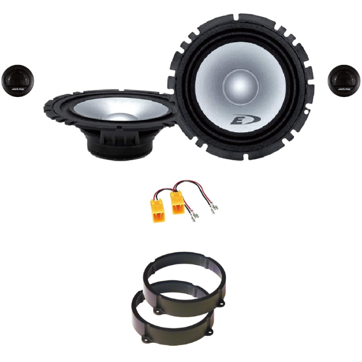 Kit 4 Casse SXE-1750S Ant. per Lancia Ypsilon dal 2003 in poi