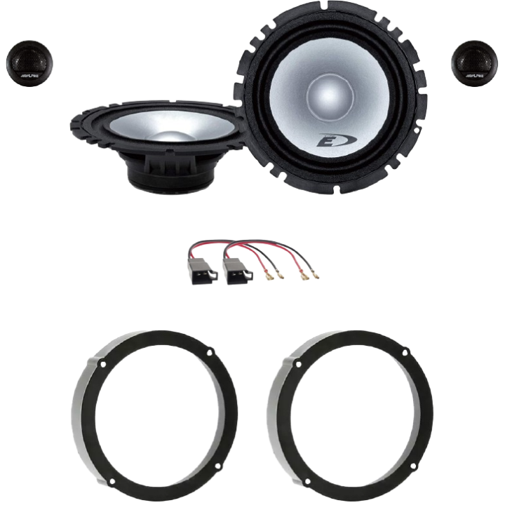 Kit 4 Casse SXE-1750S Ant. per VW Golf VI VII, VW New Beetle fino al 2010, VW Polo dal 2009 in poi