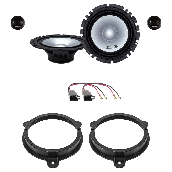 Kit 4 Casse SXE-1750S Ant. per Dacia Dokker, Lodgy, Logan, Sandero