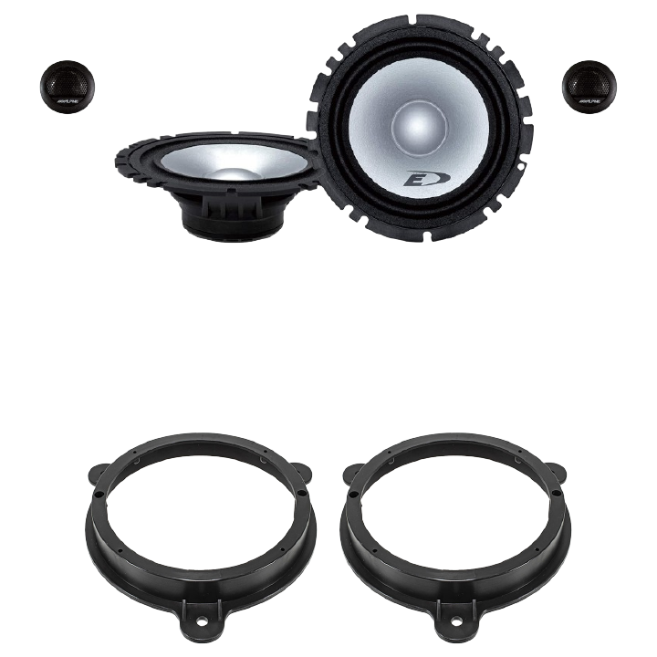 Kit 4 Casse SXE-1750S Ant. per Fiat Spider dal 16 al 18, Talento dal 16 in poi