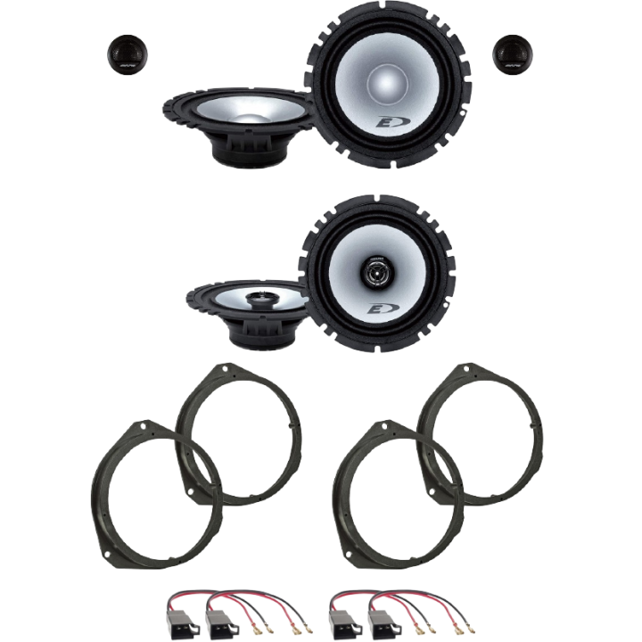Kit 6 Casse SXE-1750S + SXE-1725S Ant. + Post. per Alfa Romeo Giulietta