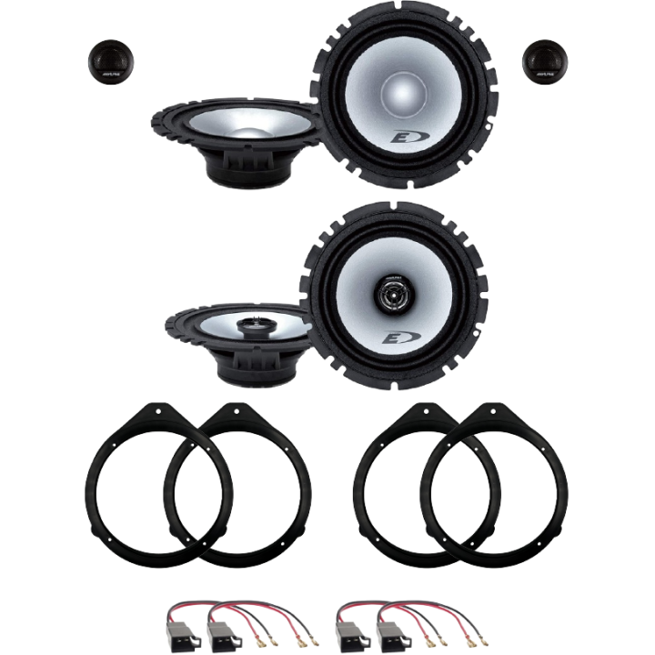 Kit 6 Casse SXE-1750S + SXE-1725S Ant. + Post. per Audi A3 dal 2004 al 2012, A4 dal 2001 al 2008 e A4 AVANT dal 2000 in poi