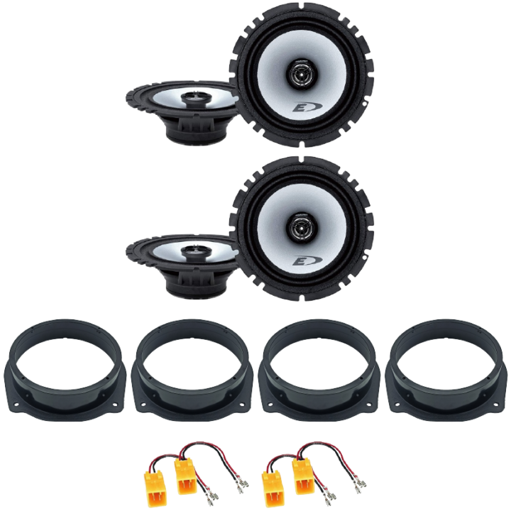 Kit 4 Casse SXE-1725S Ant. + Post. per  Lancia Delta III dal 2008 al 2014