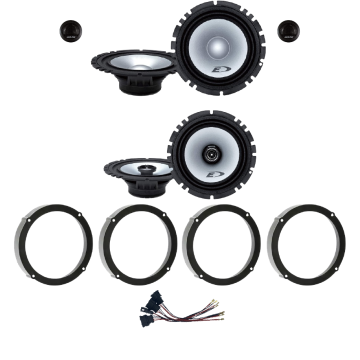 Kit 6 Casse SXE-1750S + SXE-1725S Ant. + Post. per Seat Arosa, Ibiza dal 2002 al 2008