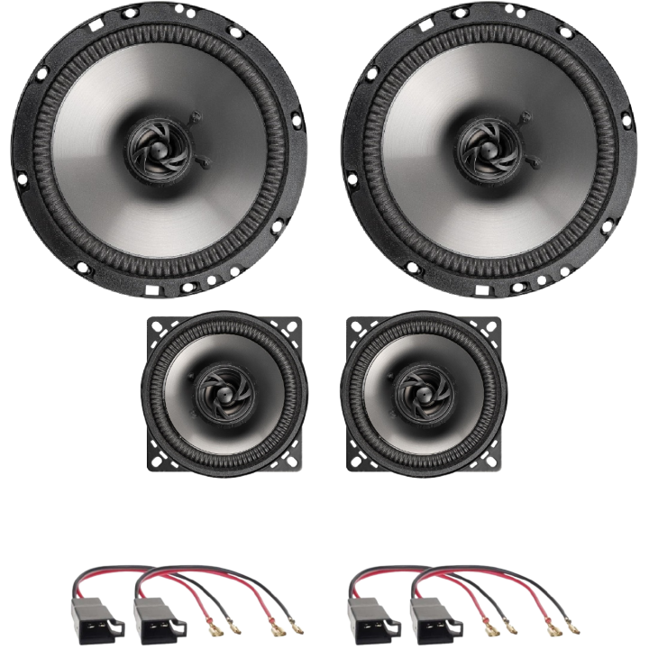 Kit 4 Casse AE165 + AE100 Ant. + Post. per Peugeot 206
