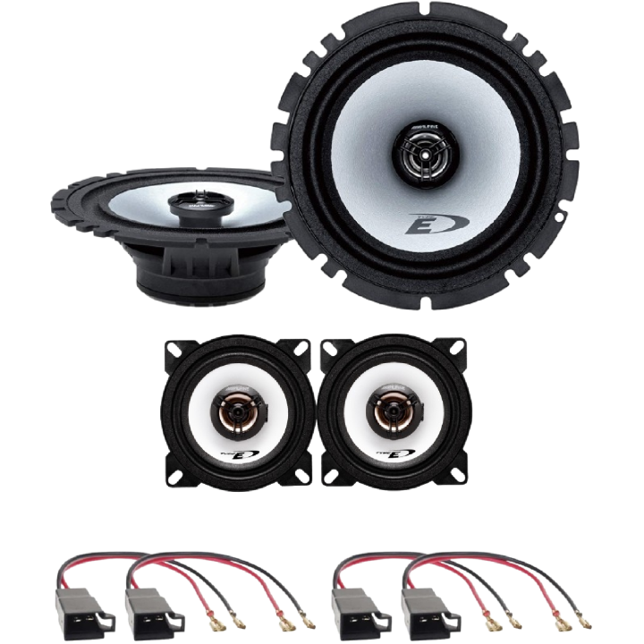 Kit 4 Casse SXE-1725S + SXE-1025S Ant. + Post. per Peugeot 206