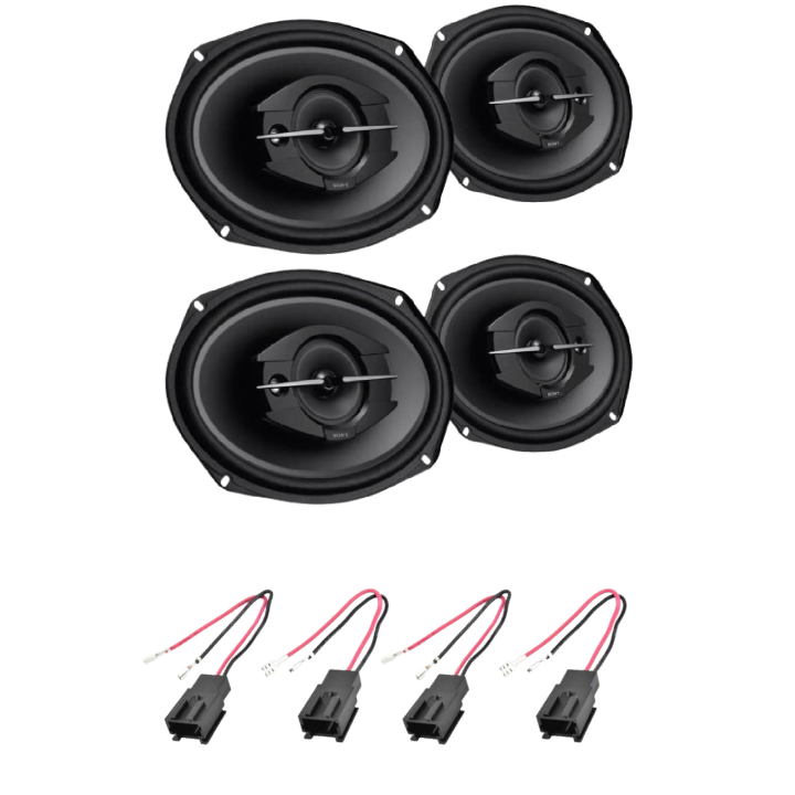 Kit 4 Casse XS-GTF6939 Ant. + Post. per Jeep Renegade