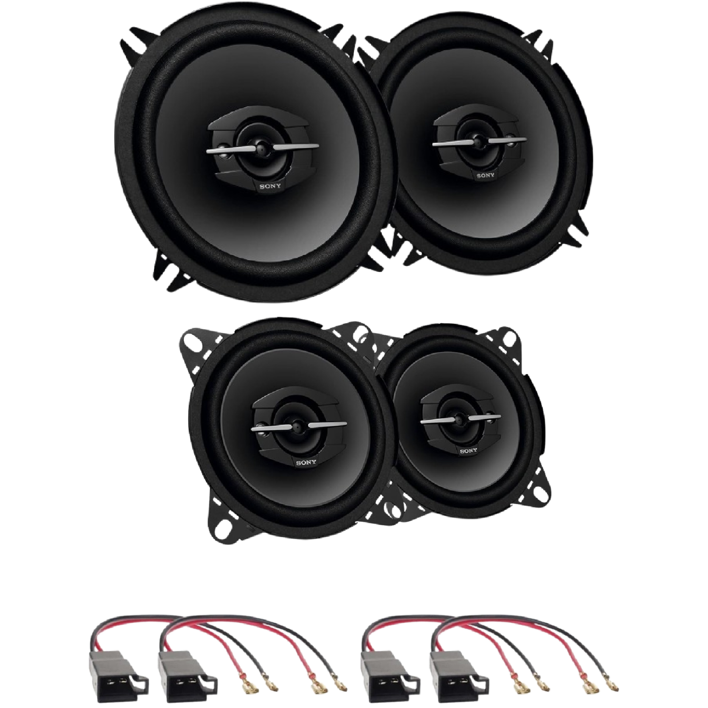 6sense ミラーボール　ザアザア　一葵　零夜 Kit 4 Casse XS-GTF1339 + XS-GTF1039 Ant. + Post. per Toyota Yaris