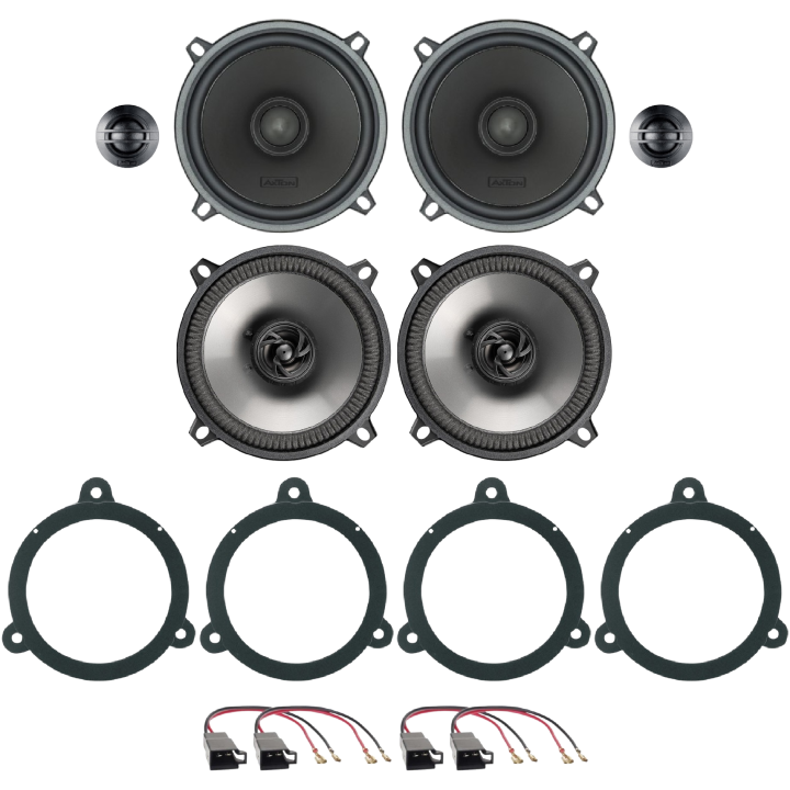 Kit 4 Casse ATC130 + AE130 Ant. + Post. per Megane dal 2003 al 2009 e Clio 2013