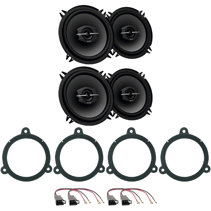 Kit 4 Casse XS-GTF1339 Ant. + Post. per Megane dal 2003 al 2009 e Clio 2013