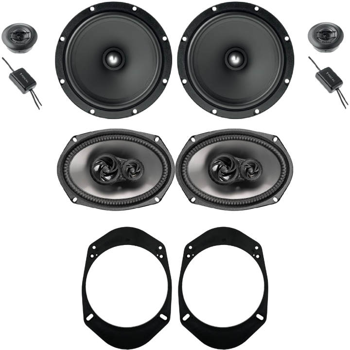 Kit 6 Casse ASE165 + AE369 Ant. + Post. per Jeep Renegade