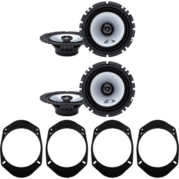Kit 4 Casse SXE-1725S Ant. + Post. per Jeep Renegade