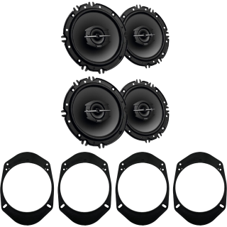 Kit 4 Casse XS-GTF1639 Ant. + Post. per Jeep Renegade