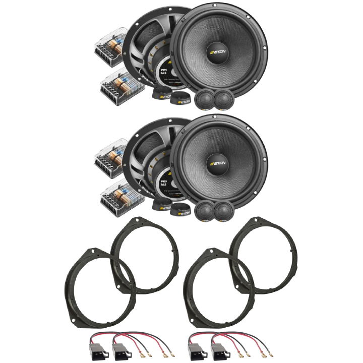 Kit 8 Casse PRS 165.2  Ant. + Post. per Fiat 500X