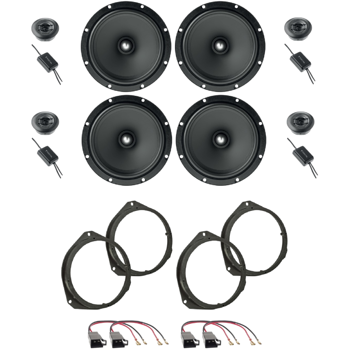 Kit 8 Casse ASE165 Ant. + Post. per Alfa Romeo Giulietta