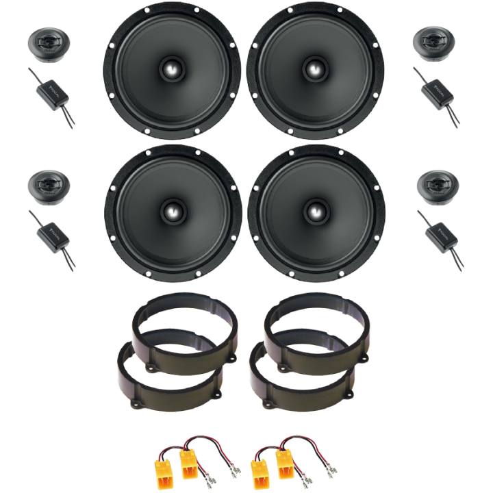 Kit 8 Casse ASE165 Ant. + Post. per Lancia Ypsilon dal 2003 in poi