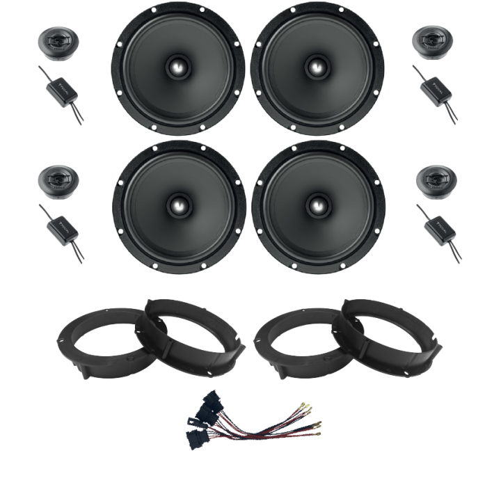 Kit 8 Casse ASE165 Ant. + Post. per VW Golf IV-V