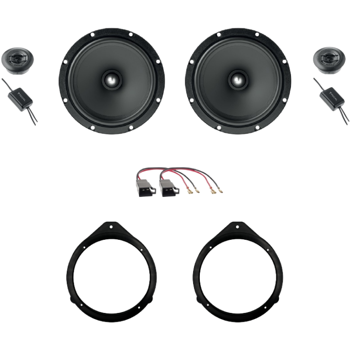 Kit 4 Casse ASE165 Ant. per Audi A3 dal 2004 al 2012, A4 dal 2001 al 2008 e A4 AVANT dal 2000 in poi