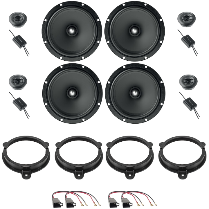 Kit 8 Casse ASE165 Ant. + Post. per Renault (vedi modelli)