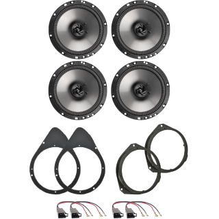Kit 4 Casse AE165 Ant. + Post. per Abarth 500/595/695 dal 2008 in poi